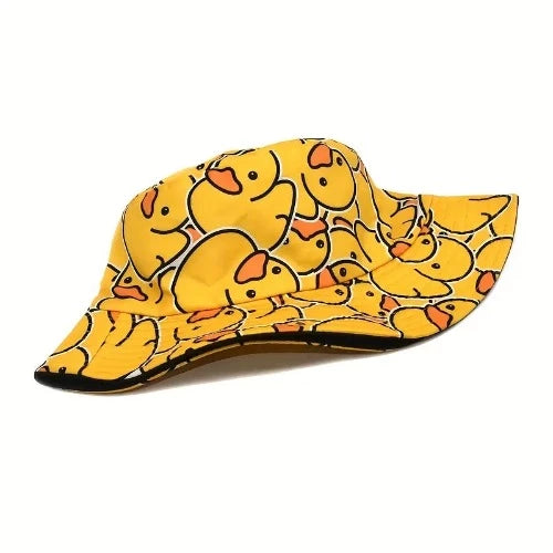 Little Yellow Duck Pattern Basin Hat