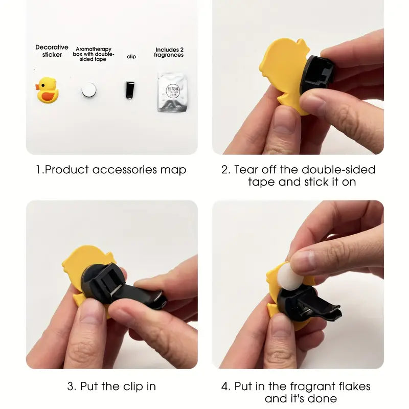 Small Yellow Duck Air Outlet Decoration Air Freshener