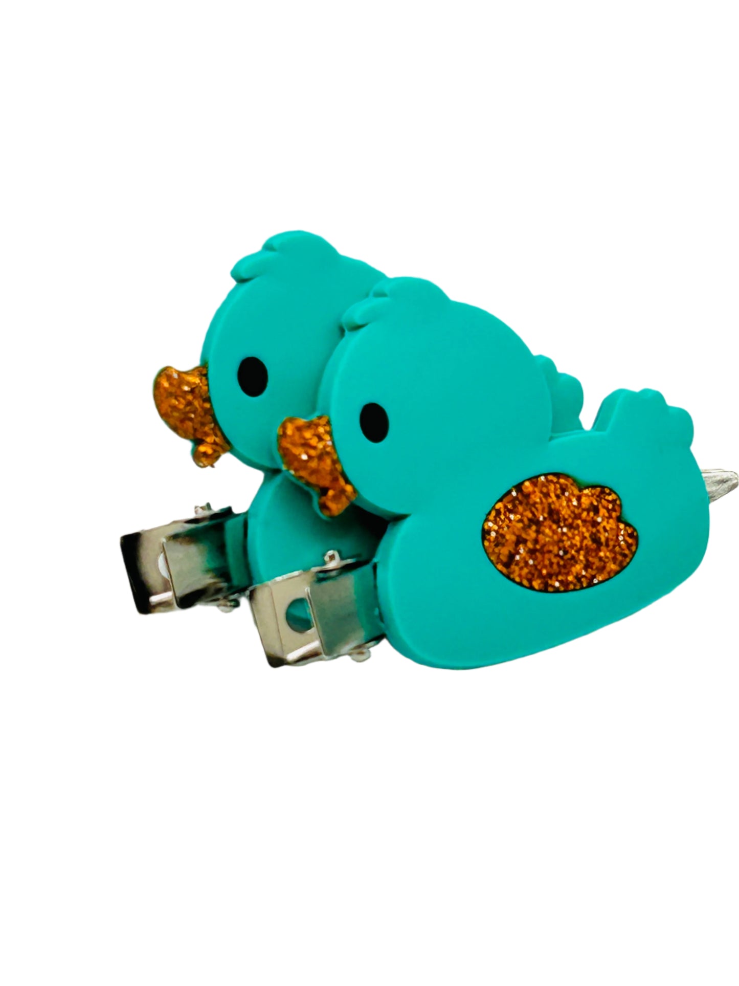 Lucky Duck Rubber Hair Clips