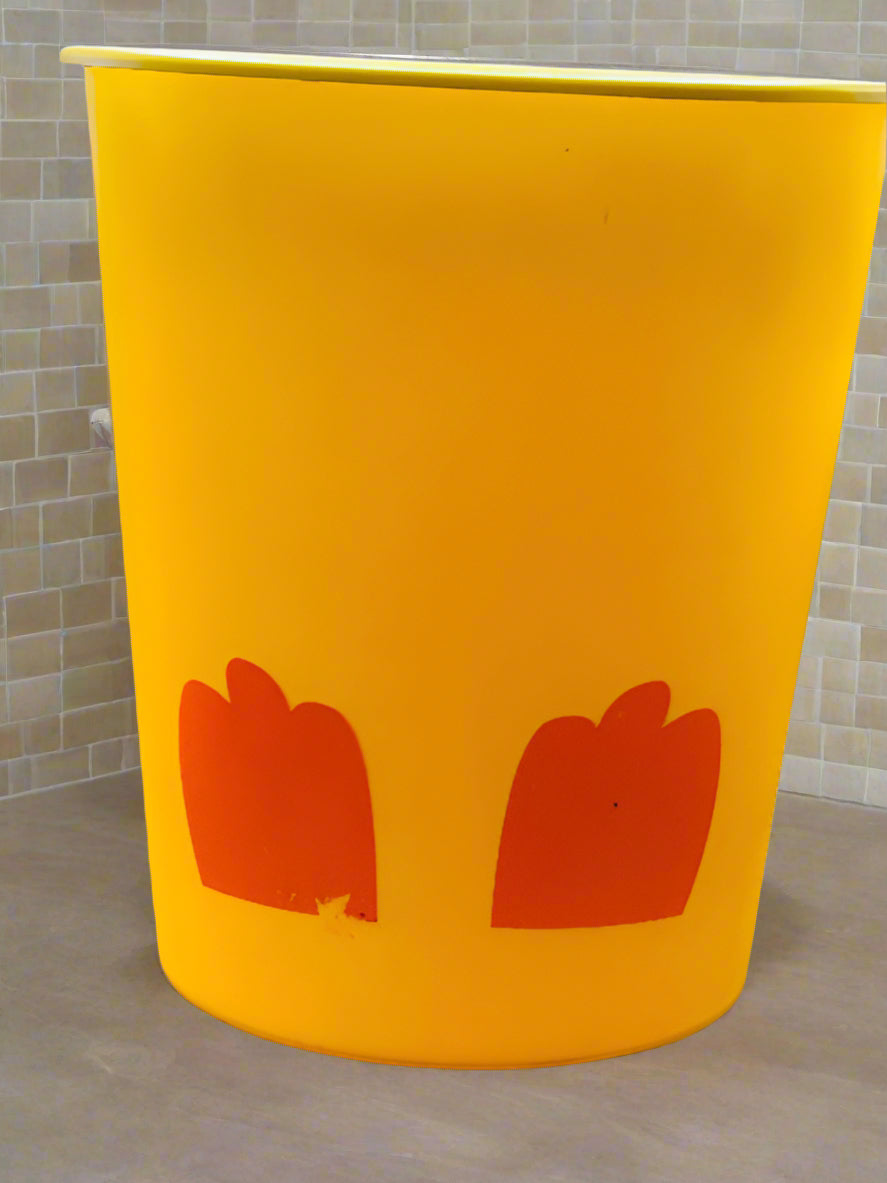 5-Liter Yellow Duck Trash Bin