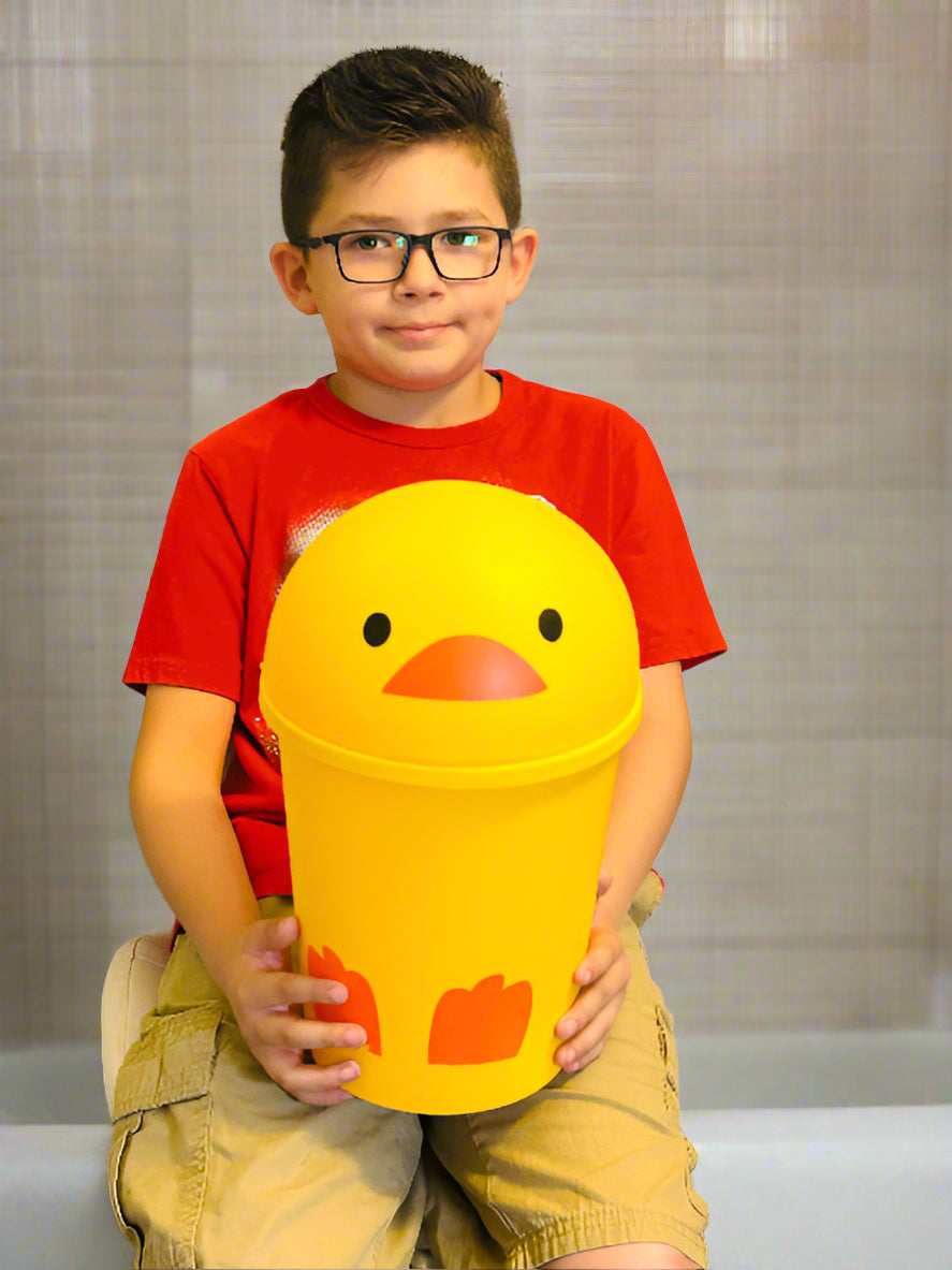 5-Liter Yellow Duck Trash Bin