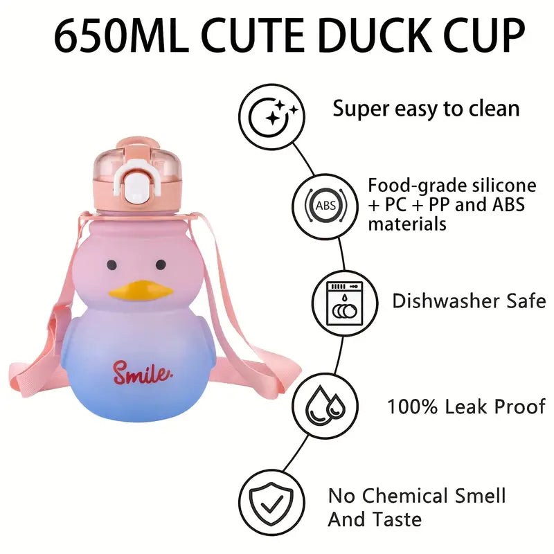 Cute Duck Design - 27 oz Water Bottle