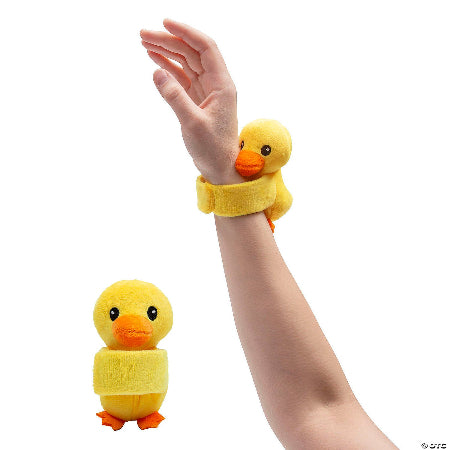 Hugging Stuffed Lucky Duck Slap Bracelet