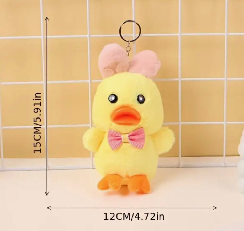 Plush Little Duck key chain doll