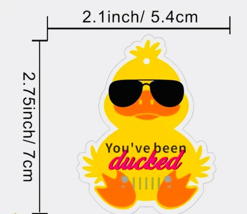 You've been ducked Duckling Jeep cards