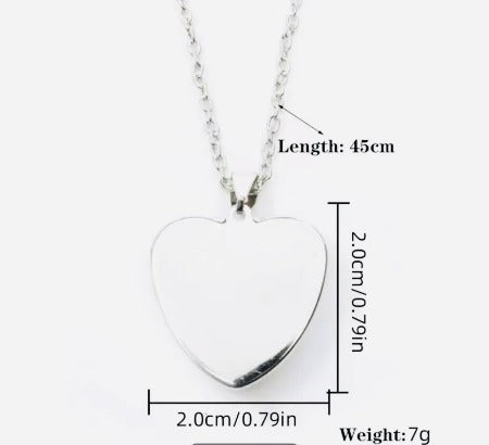 Heart-shaped Pendant Necklace With Yellow Duck