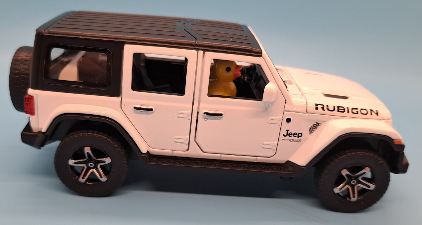 Duck Driven die cast model Jeep Wrangler
