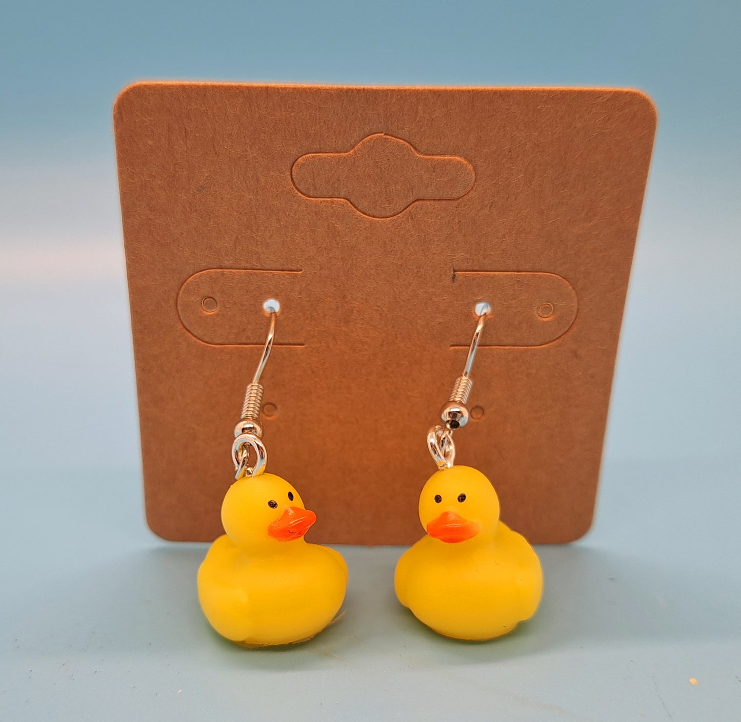 Rubber duck earrings