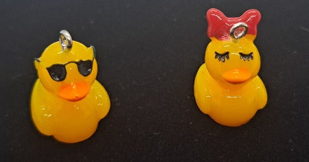 Rubber ducky charm necklace