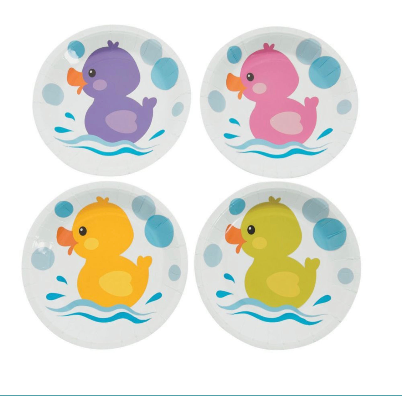 Rubber Ducky Paper Dessert Plates (small)