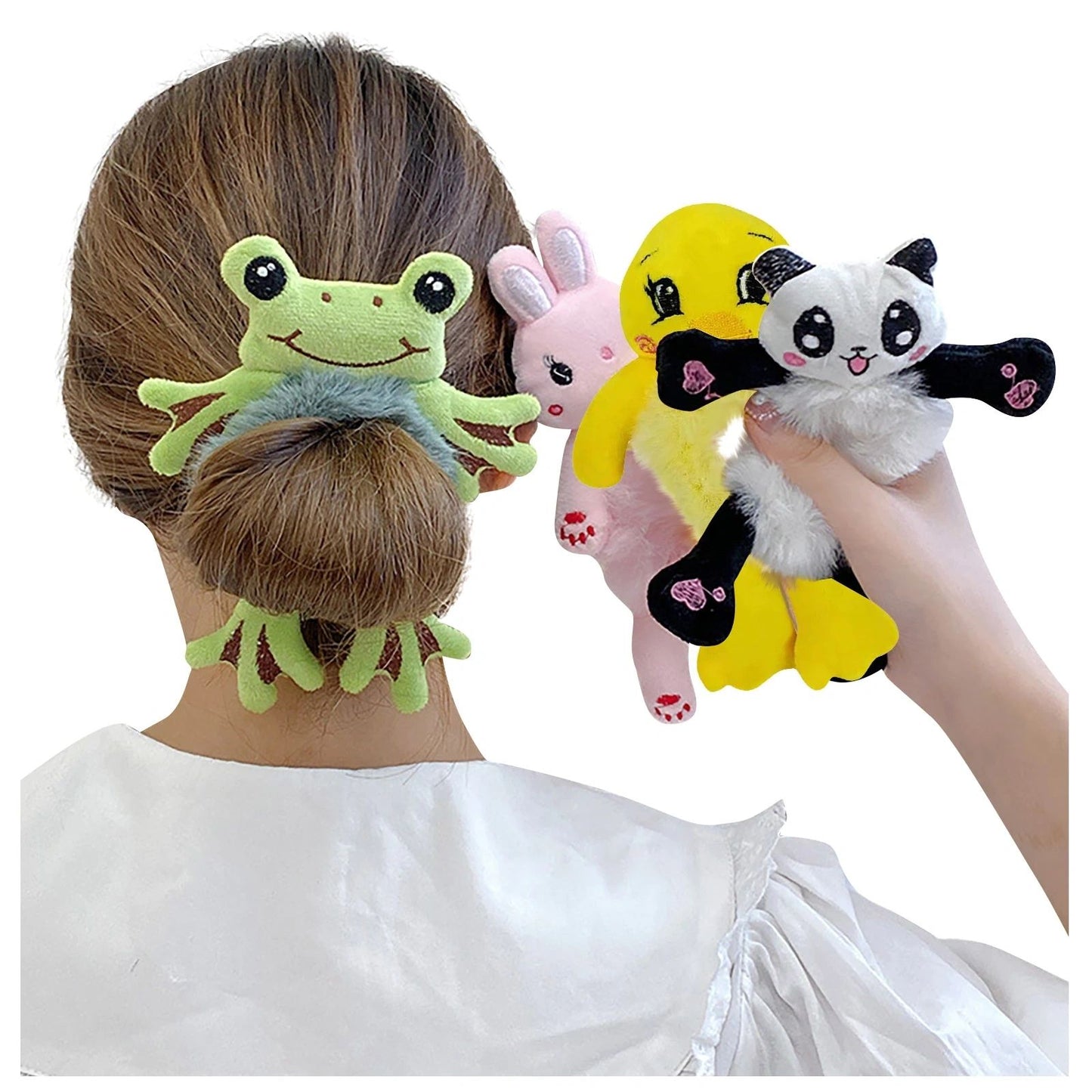 Rubber duck ponytail holder