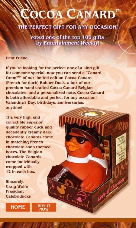 Celebriduck - Cocoa Canard