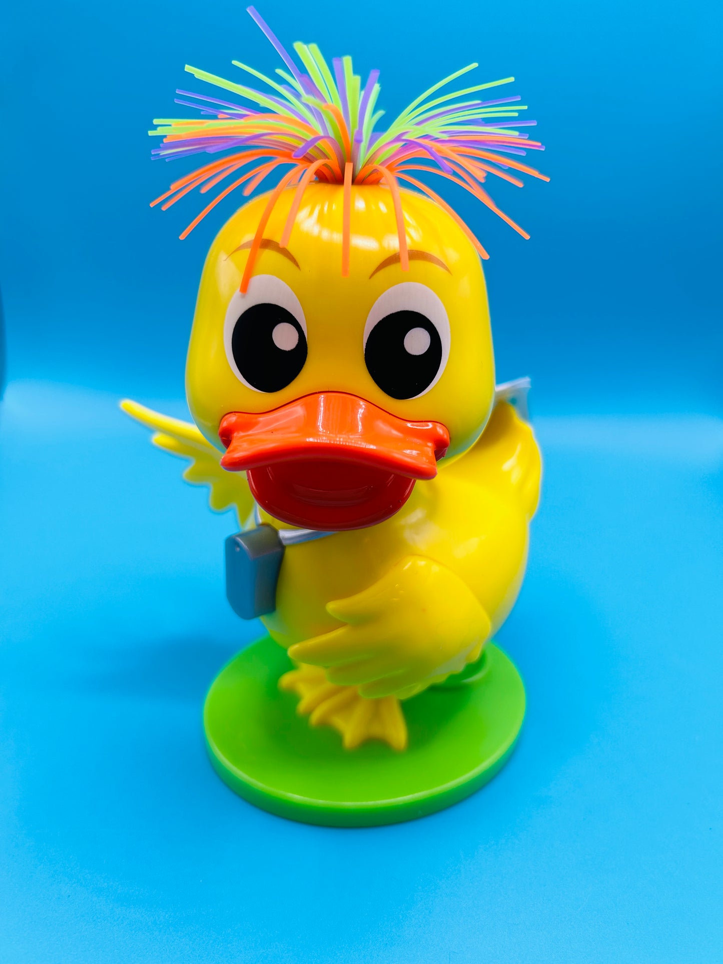Duck dispenser with candy piece