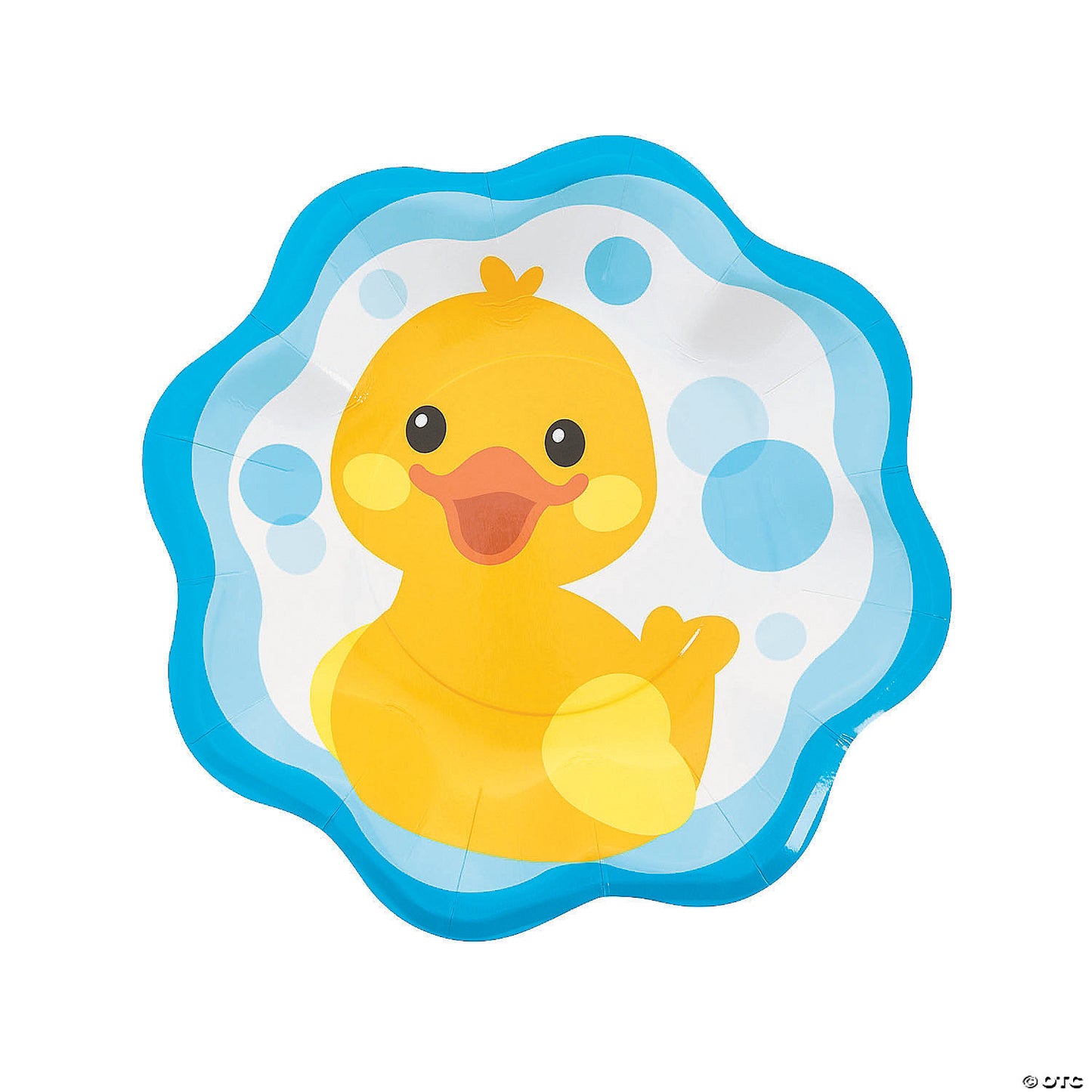 Rubber Ducky Bubbles Paper Dinner Plates (big)