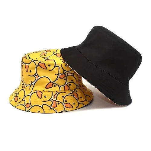 Little Yellow Duck Pattern Basin Hat