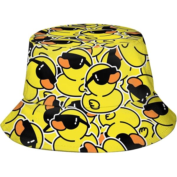 Little Yellow Duck Pattern Basin Hat