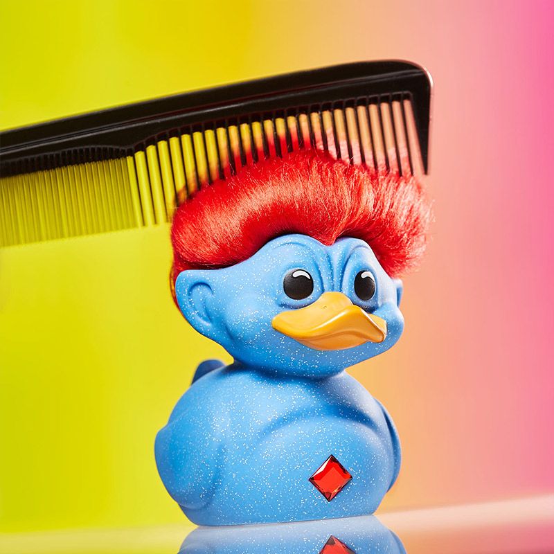 Tubbz - Trolls - Glitter Blue Troll (Blue with Red Hair)