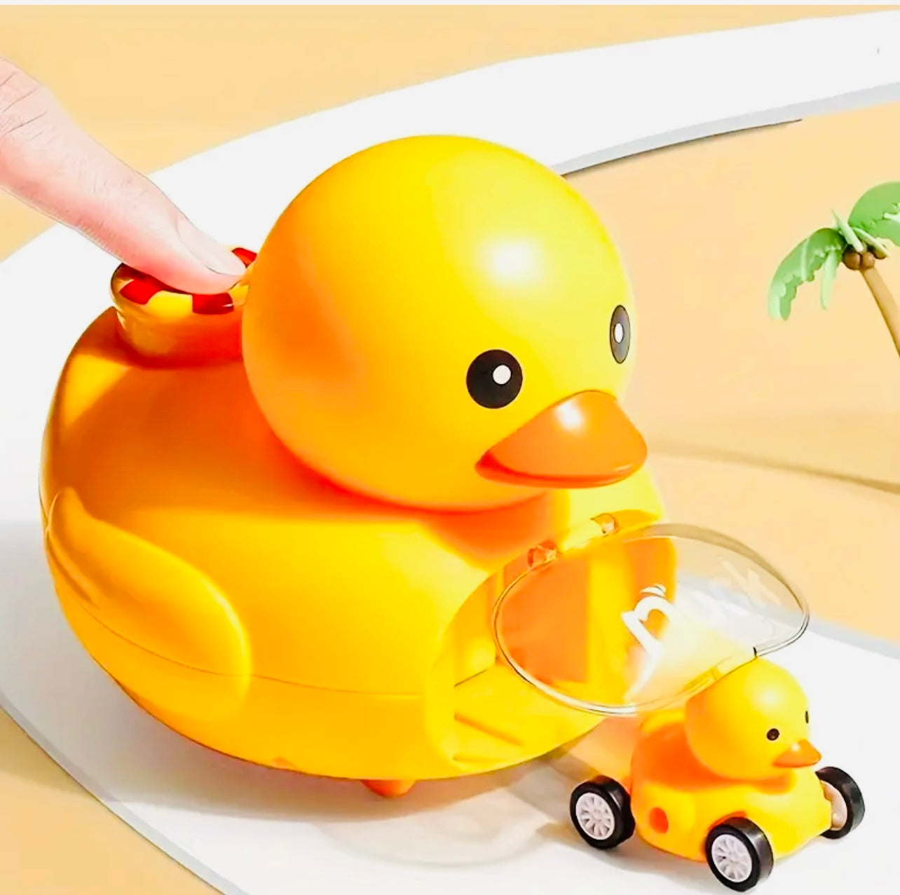 Duck ejection car toy