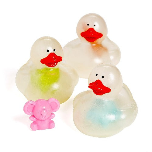 Glow-in-the-Dark Rubber Ducks with Characters