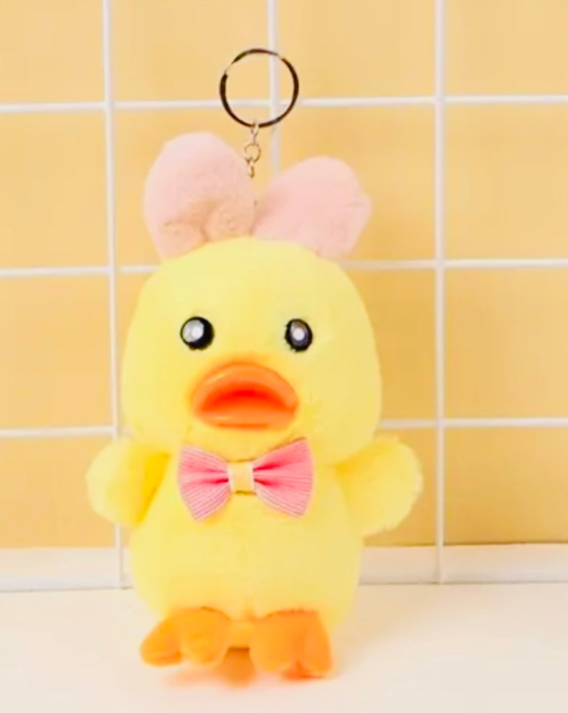 Plush Little Duck key chain doll