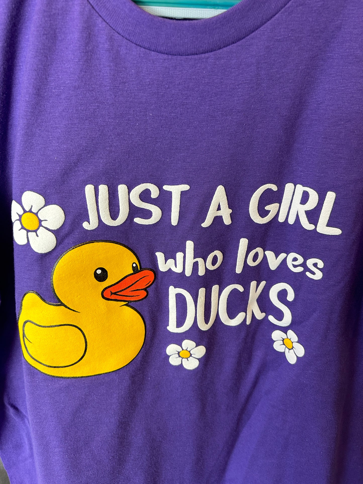 T shirt Just a girl who loves ducks in