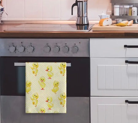 Yellow Duck Printed Hand Towels