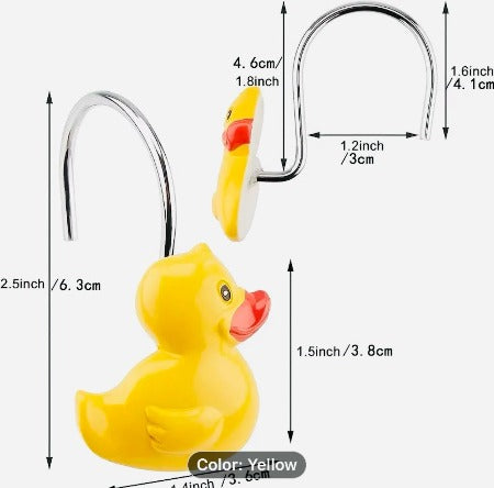 Cute Duck Design Shower Curtain Hook