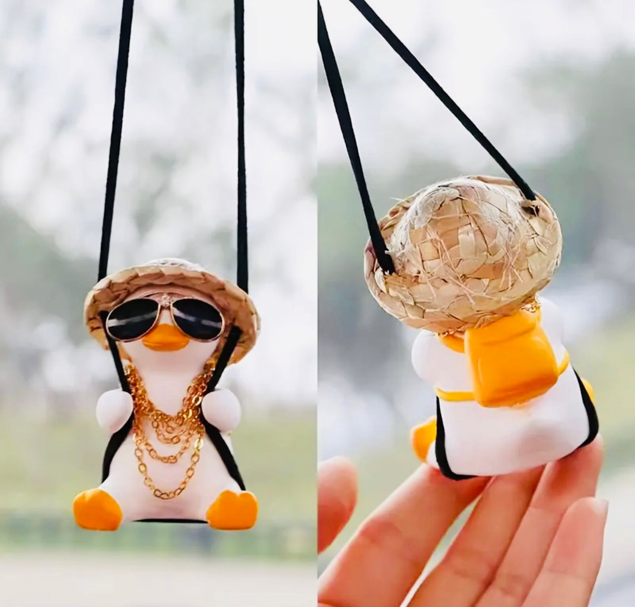 Car Swing Duck Pendant Hanging Ornament