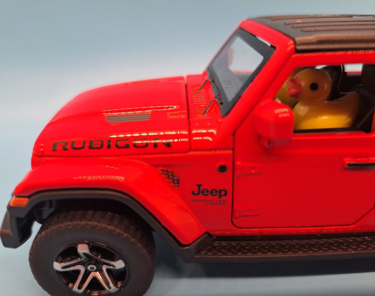 Duck Driven die cast model Jeep Wrangler
