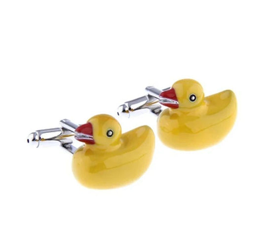 Rubber duck cufflinks (1 pair)
